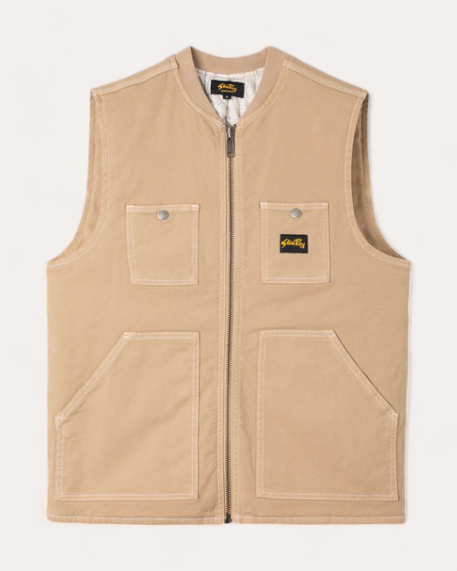 Pork Chop Vest Antique Kaki Duck