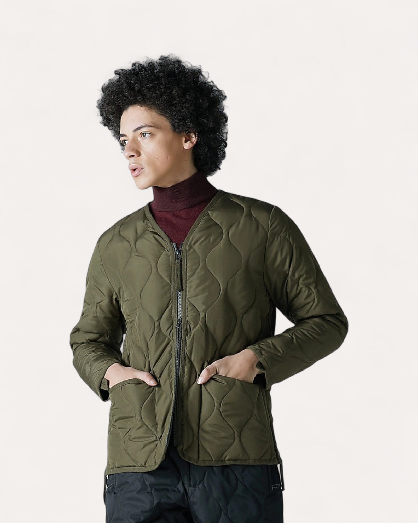 Veste manches longues col V | TAION
