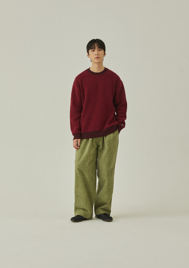 Pantalon Pigment Two Tuck Wide Kaki