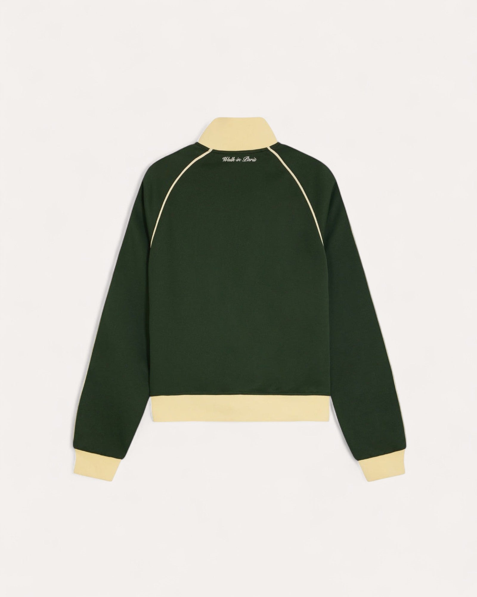 Veste de Jogging Signature – Vert & Beige | Walk in Paris