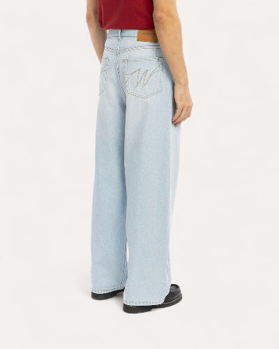Pantalon Baggy Denim Clair | Walk In Paris