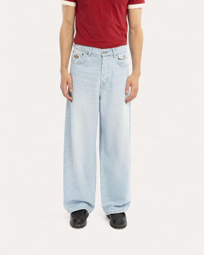 Pantalon Baggy Denim Clair | Walk In Paris