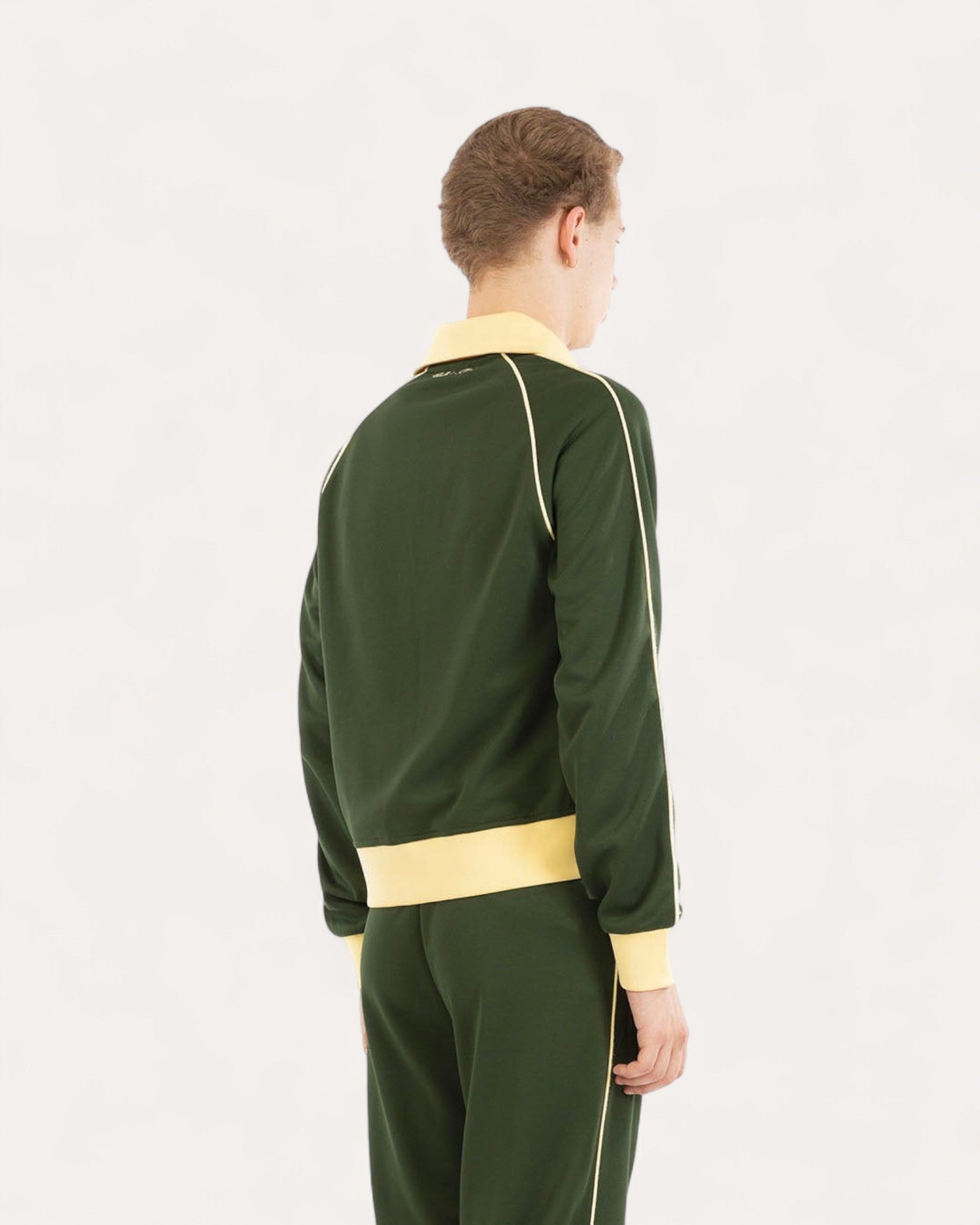 Veste de Jogging Signature – Vert & Beige | Walk in Paris