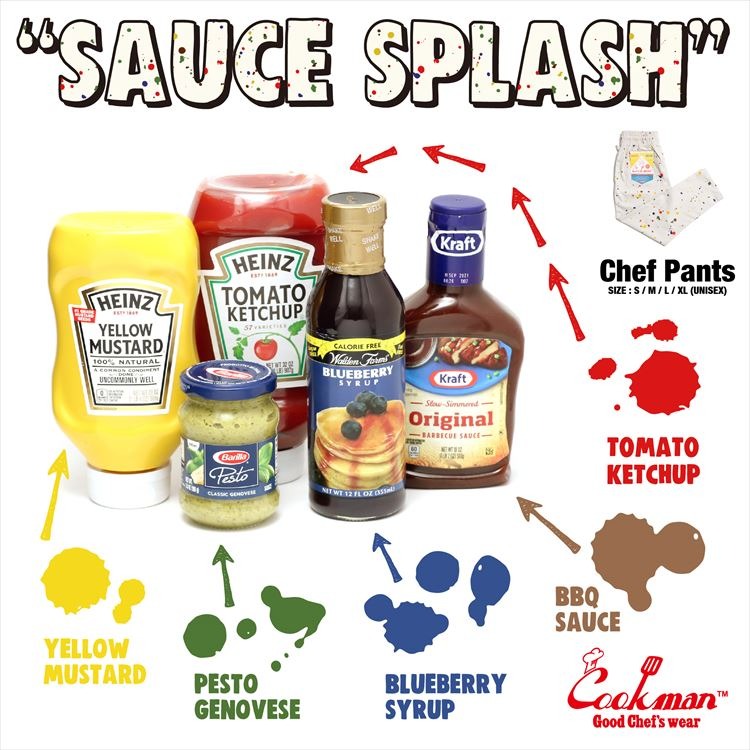 Chef Pants Sauce Splash