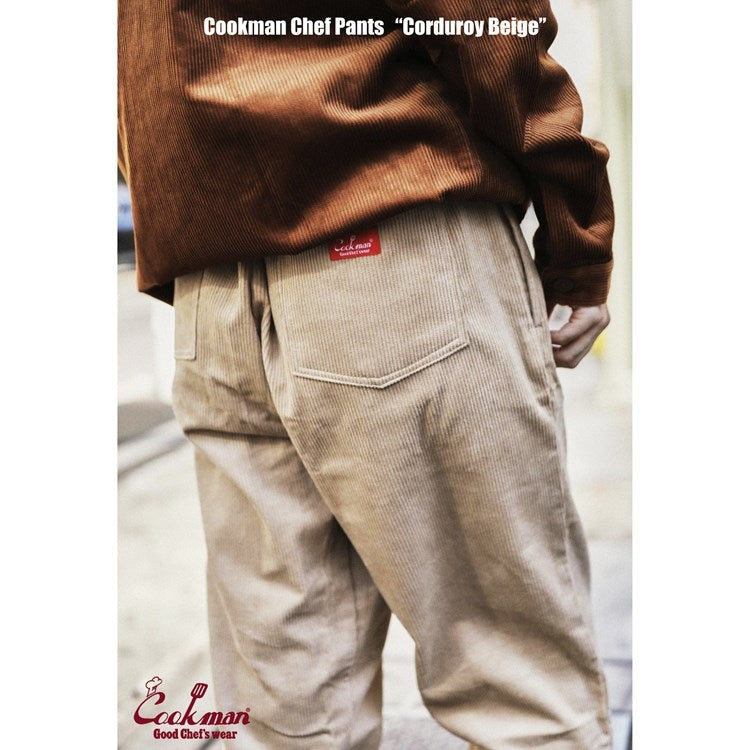 Chef Pants Velours Beige