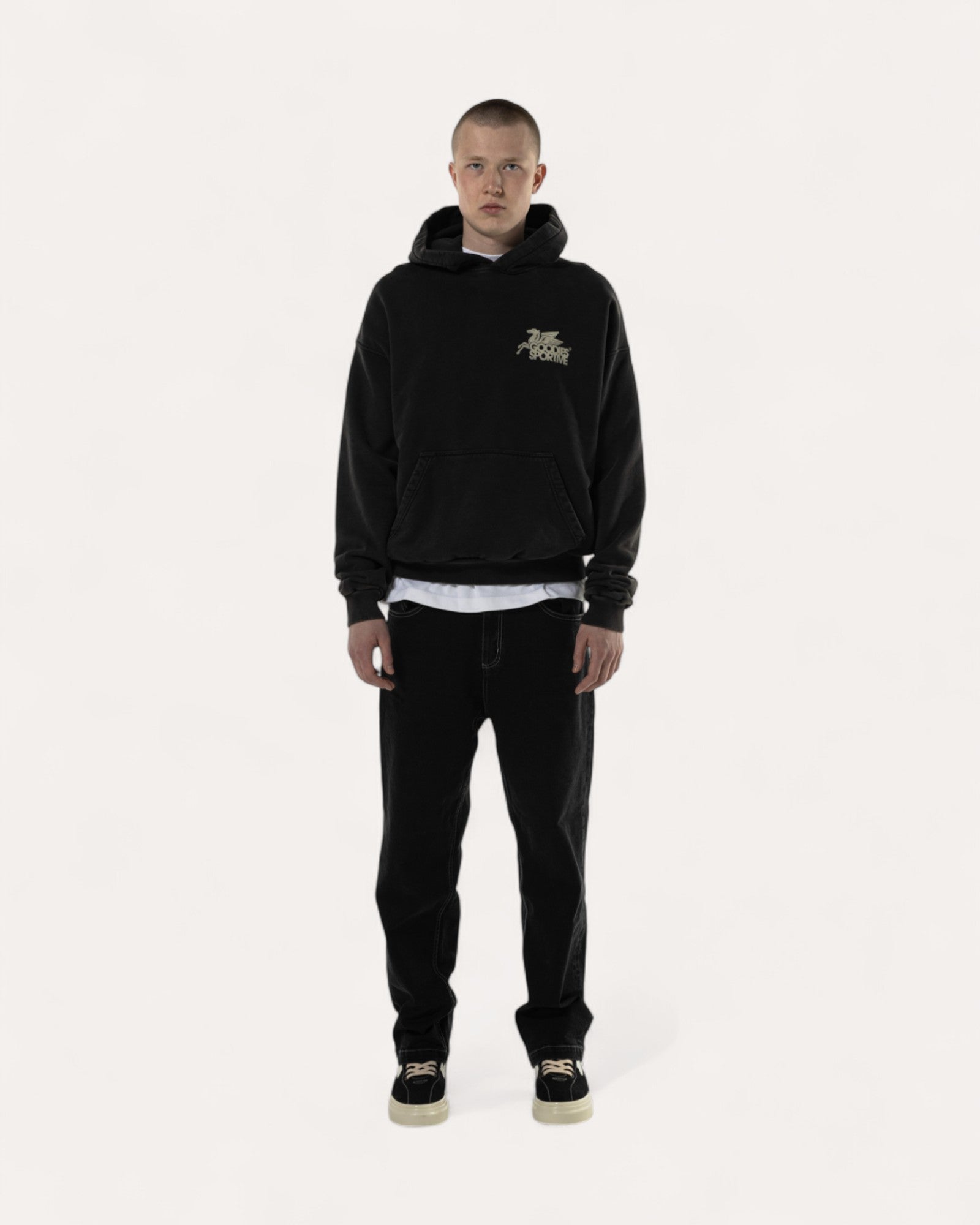 Hoodie Black Pegasus
