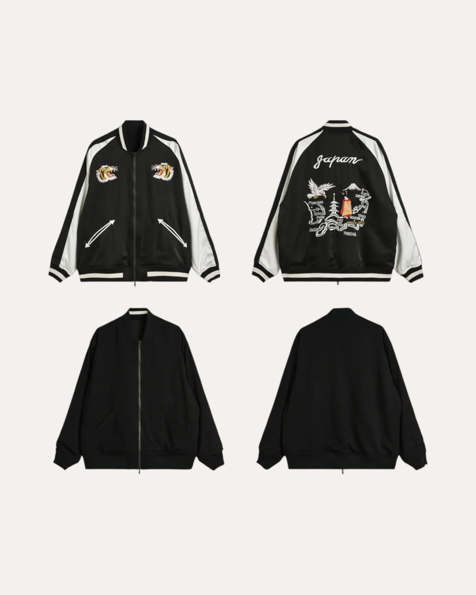 Veste Sukajan Réversible Taion - Style Japonais
