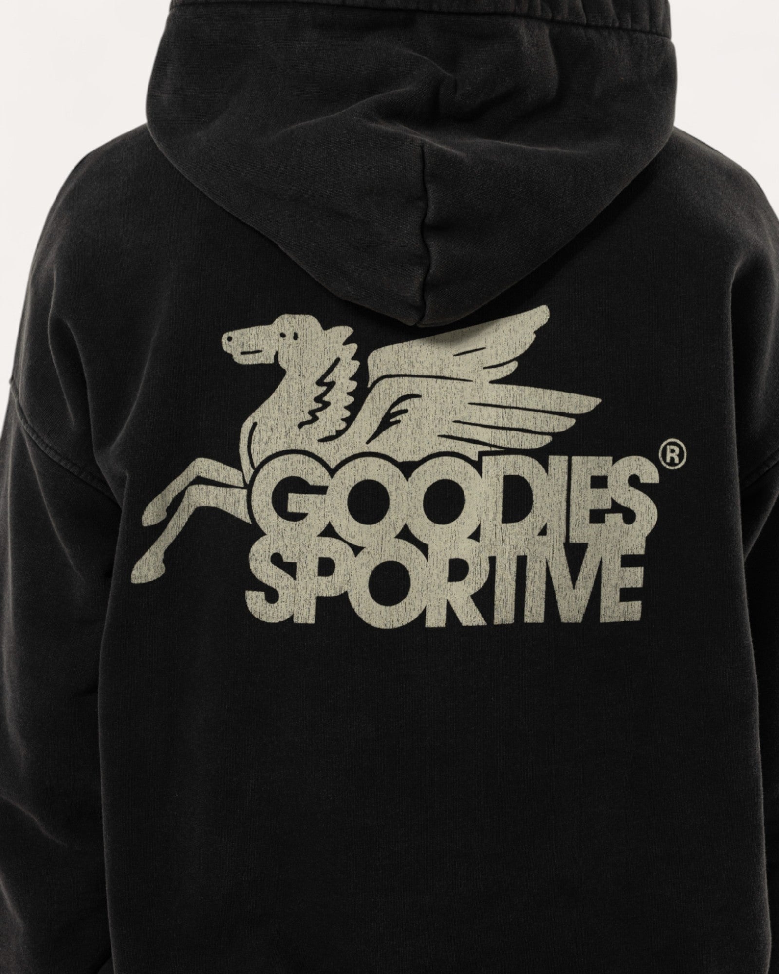 Hoodie Black Pegasus