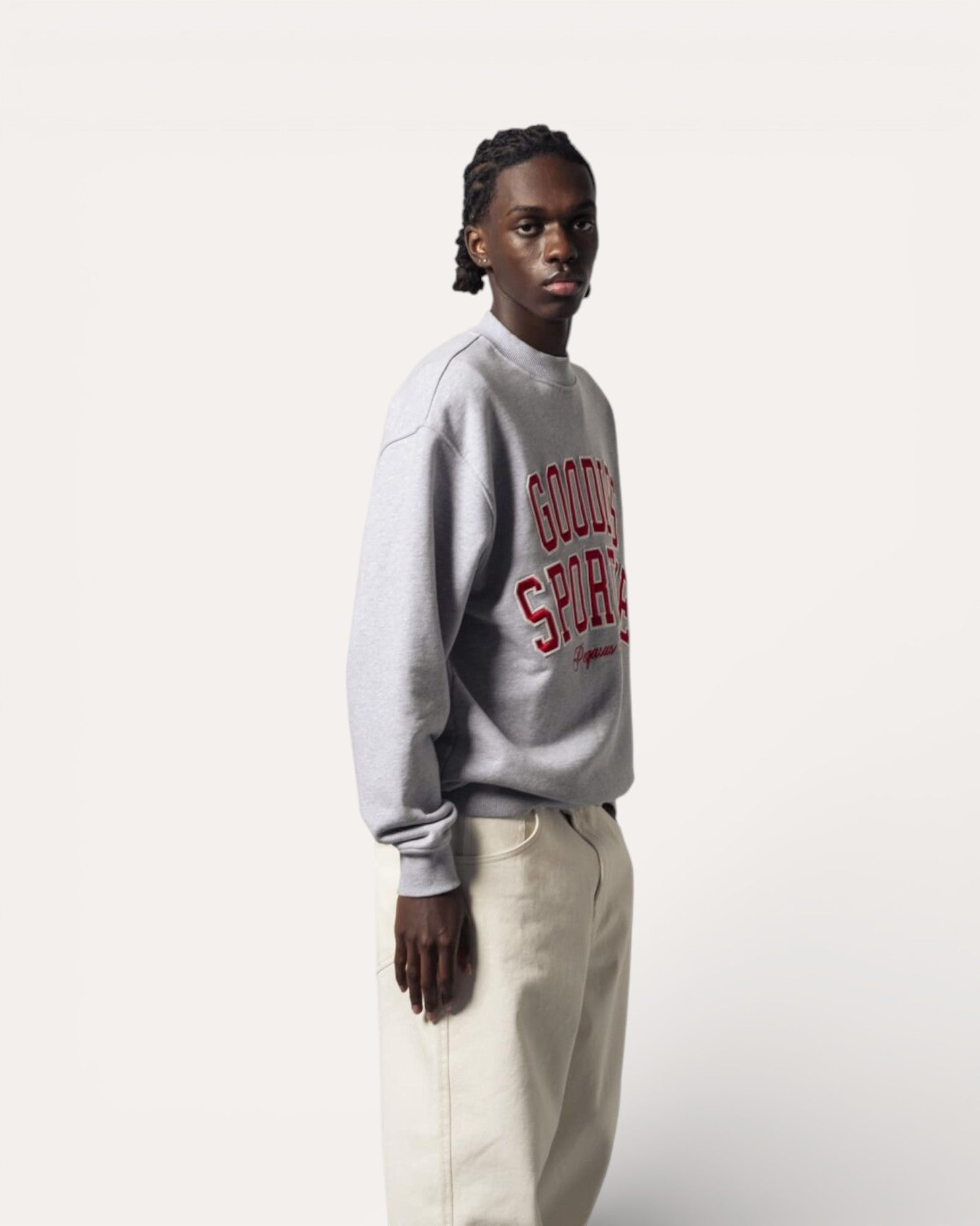 Goodies Sportive - Baseball Grey Crewneck