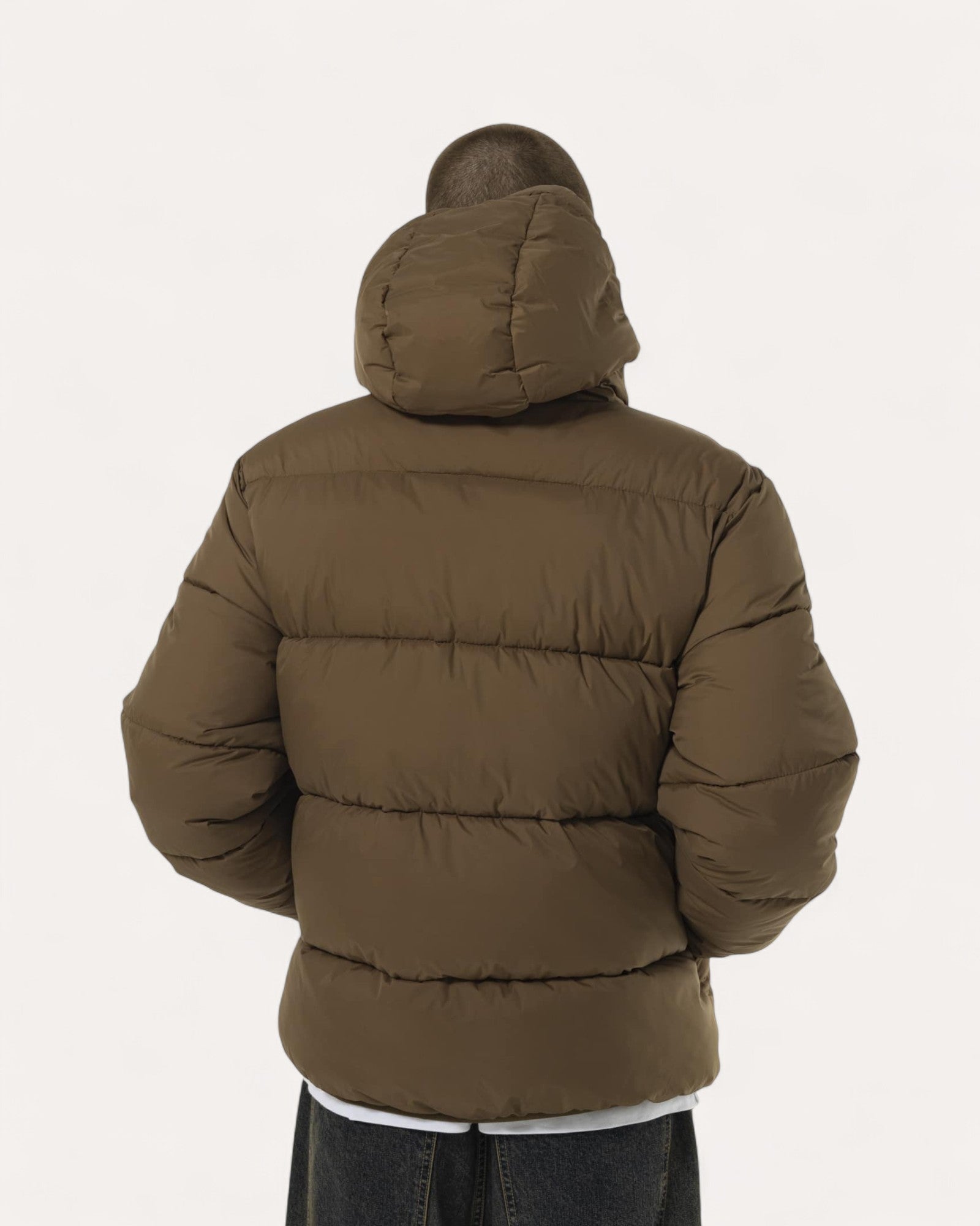 Goodies Sporty Puffer Jacket Chocolate