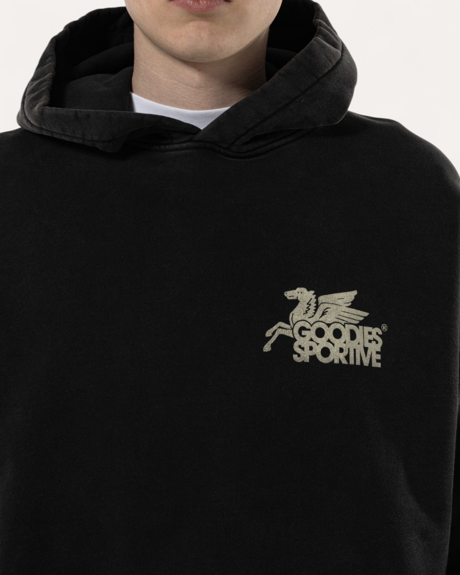 Hoodie Black Pegasus