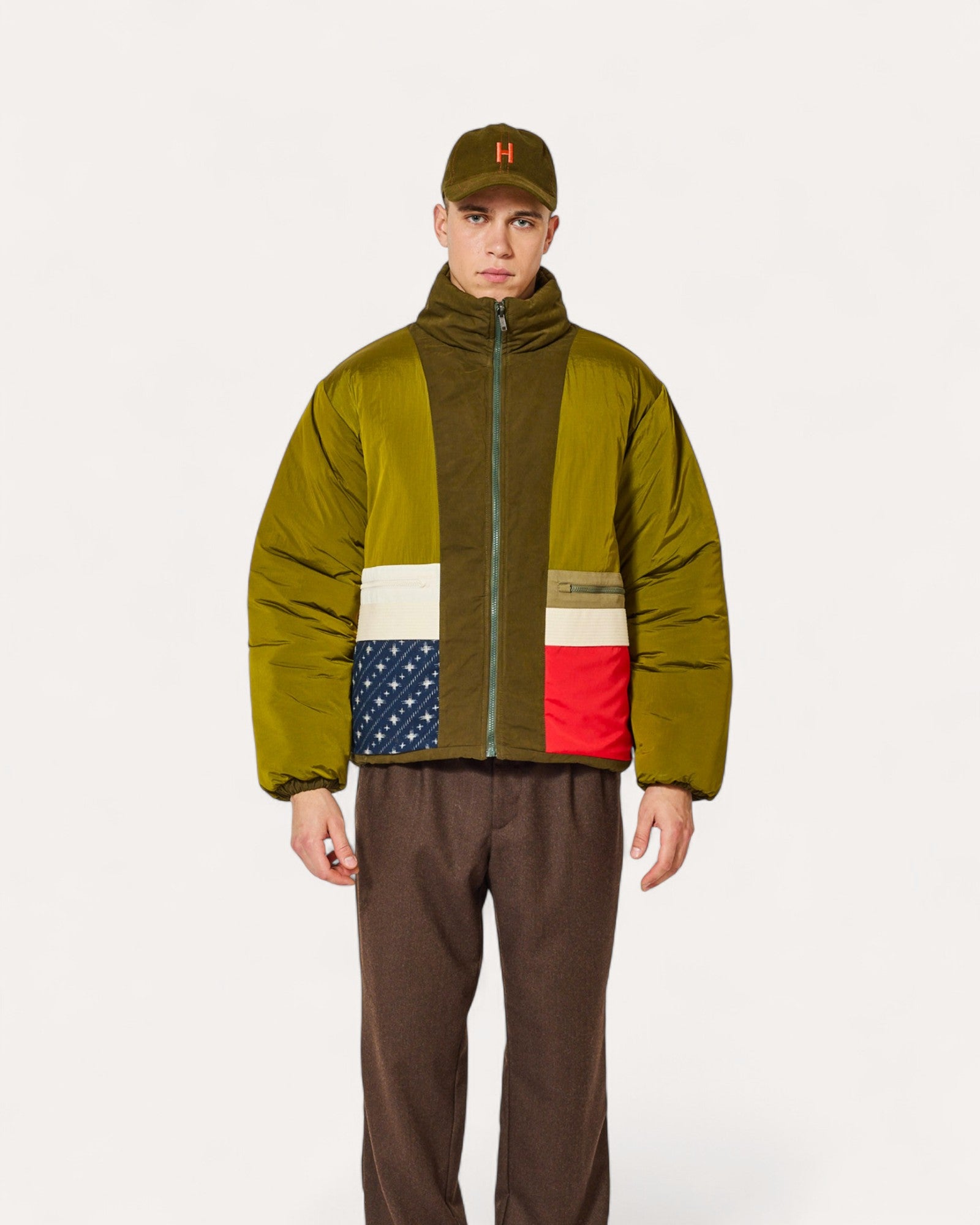 Manteau HOMECORE Tobias Peach Khaki