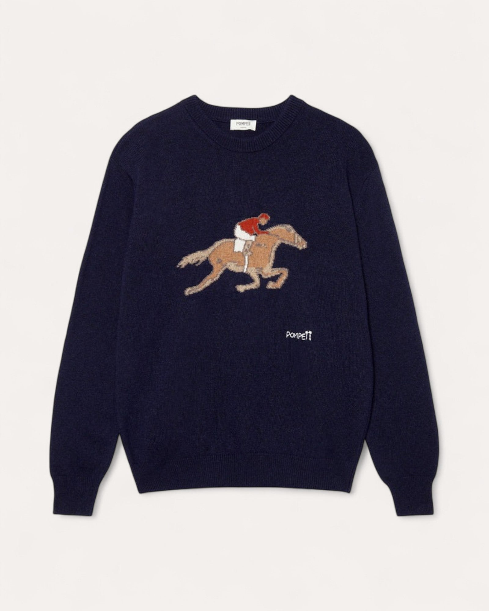 Pompeii Jacquard Knit Jumper Sweater - Merino Wool &amp; Cashmere