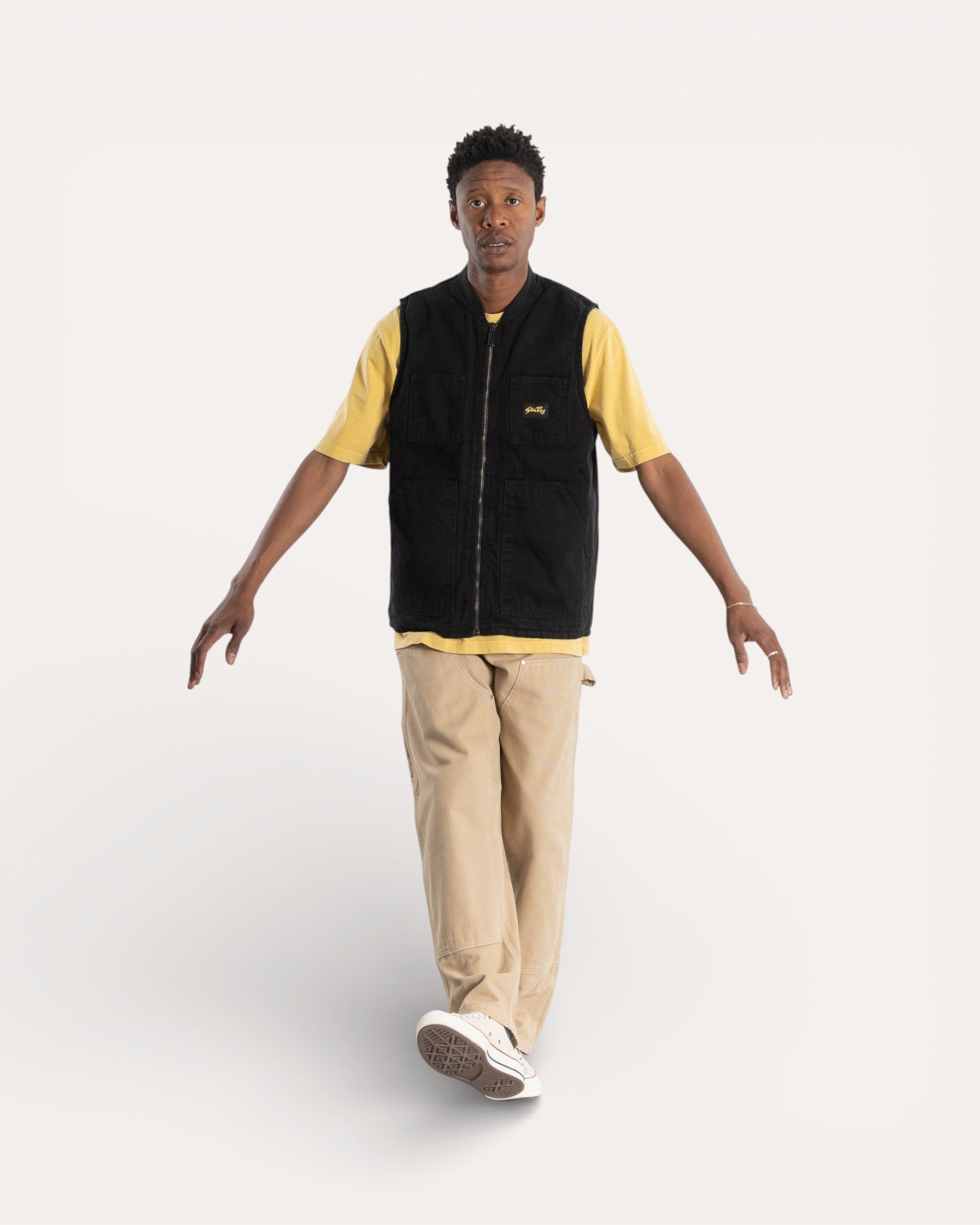Pork Chop Vest Black Stan Ray