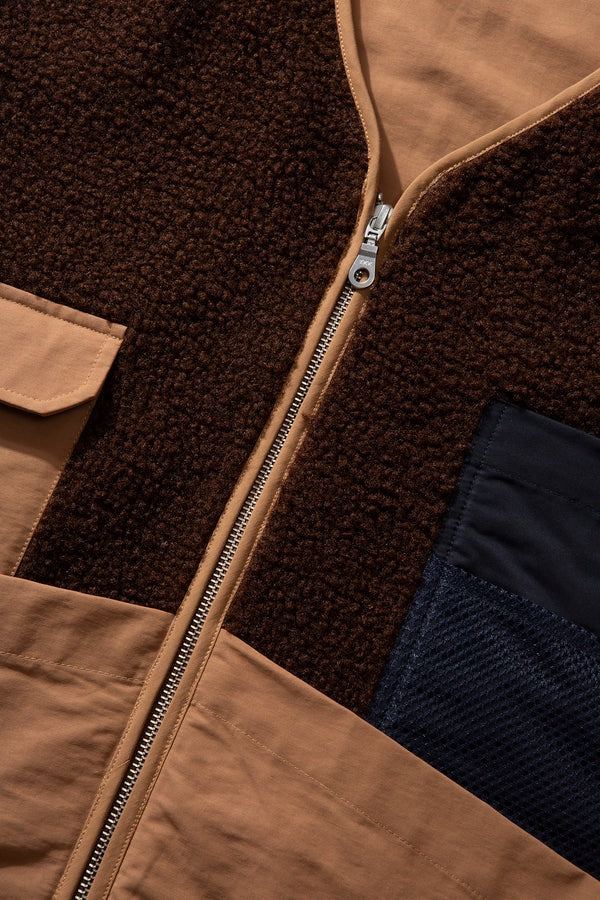 Gilet Shearling Choco