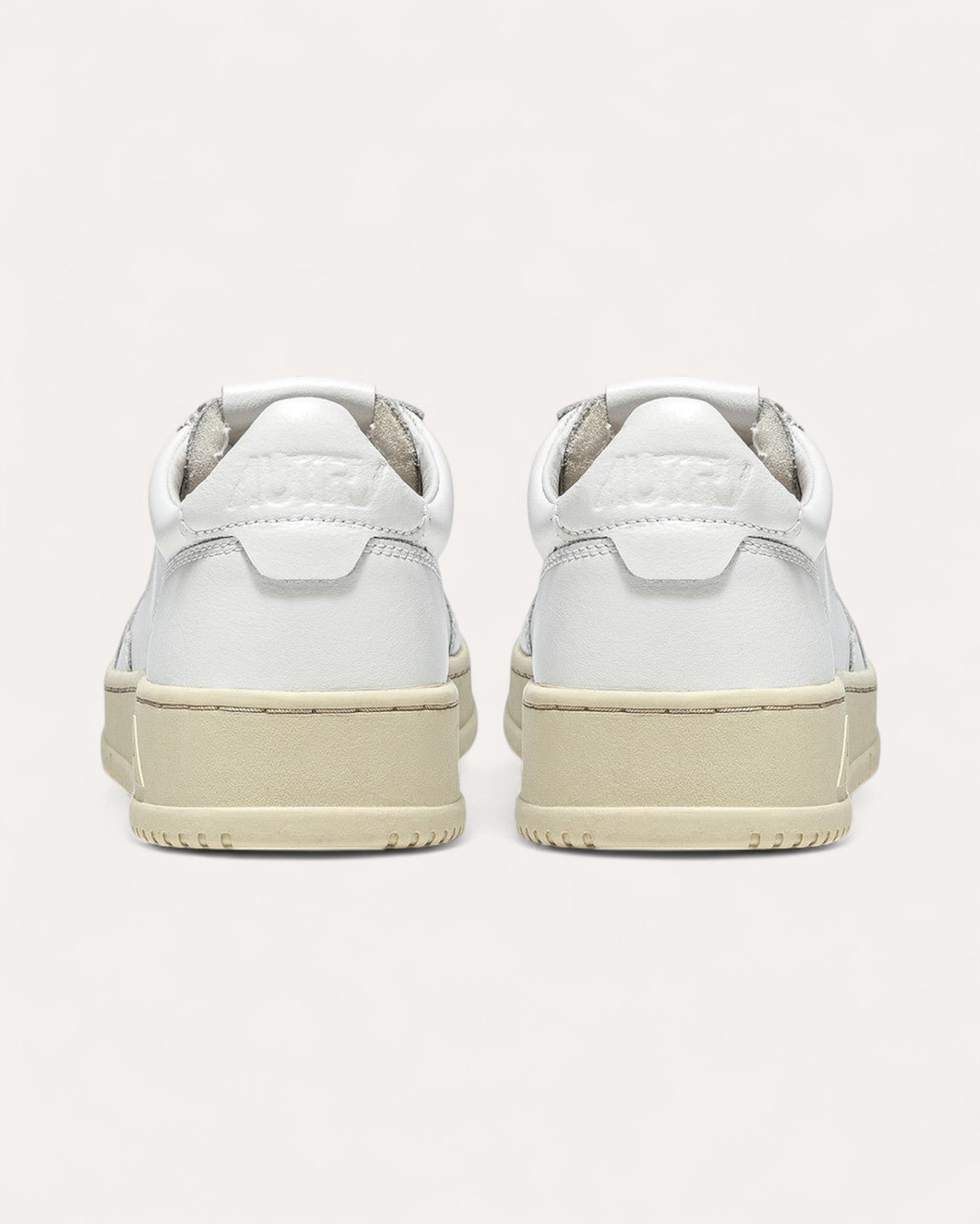 Autry Baskets Medalist Low Cuir Blanc