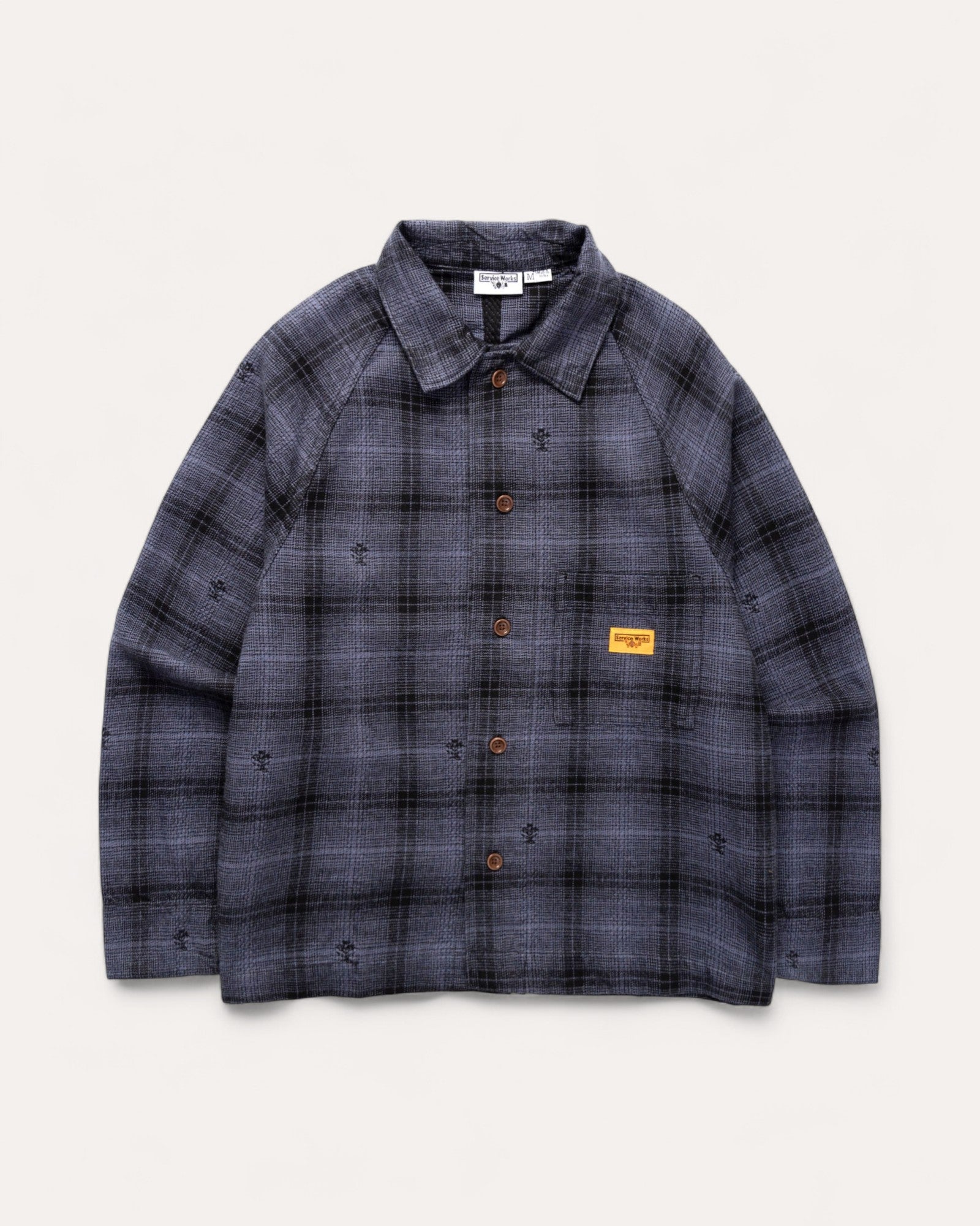 Service Works Thistle Plaid Front Of House Jacket - Black