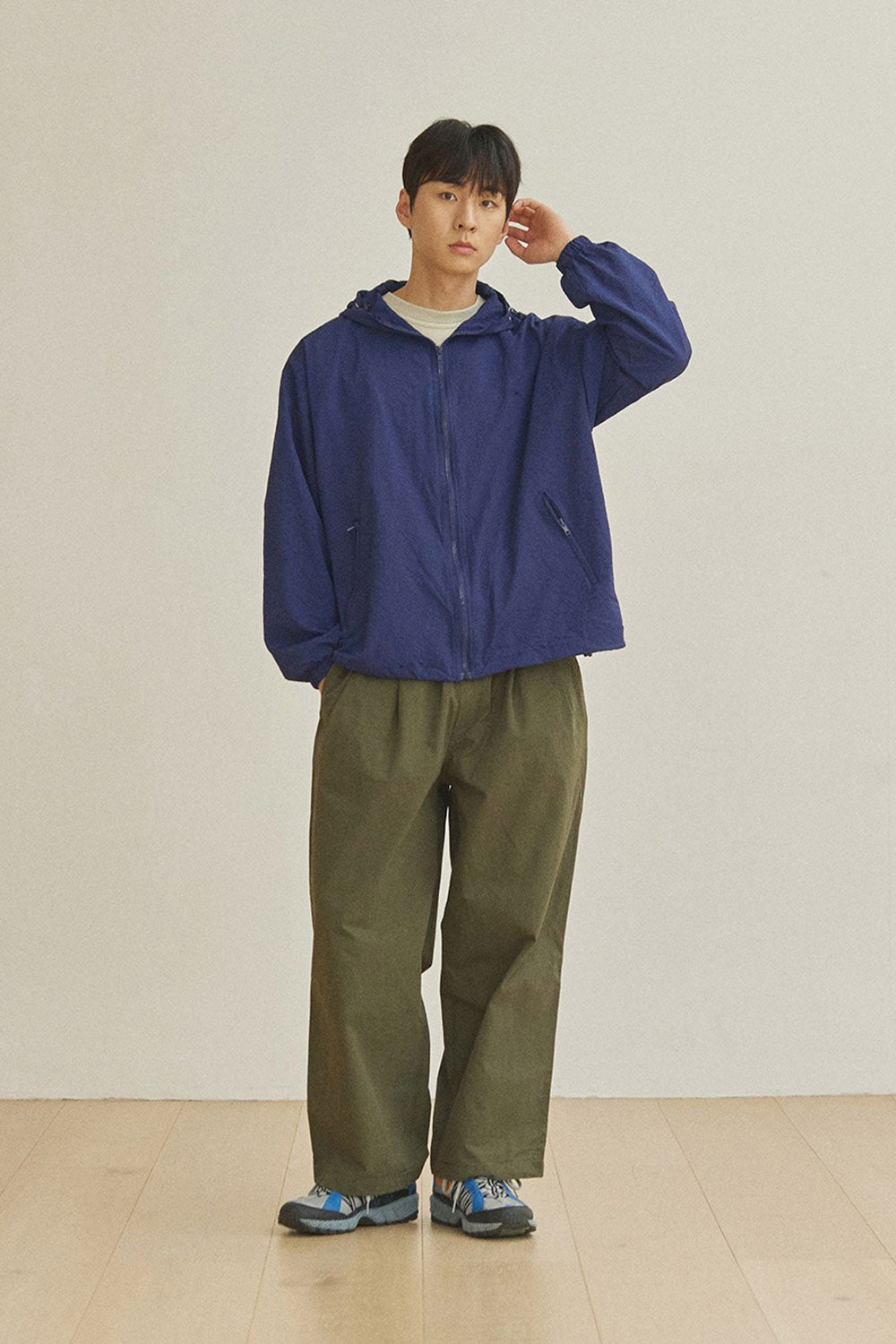 Pantalon Two Tuck Wide Khaki