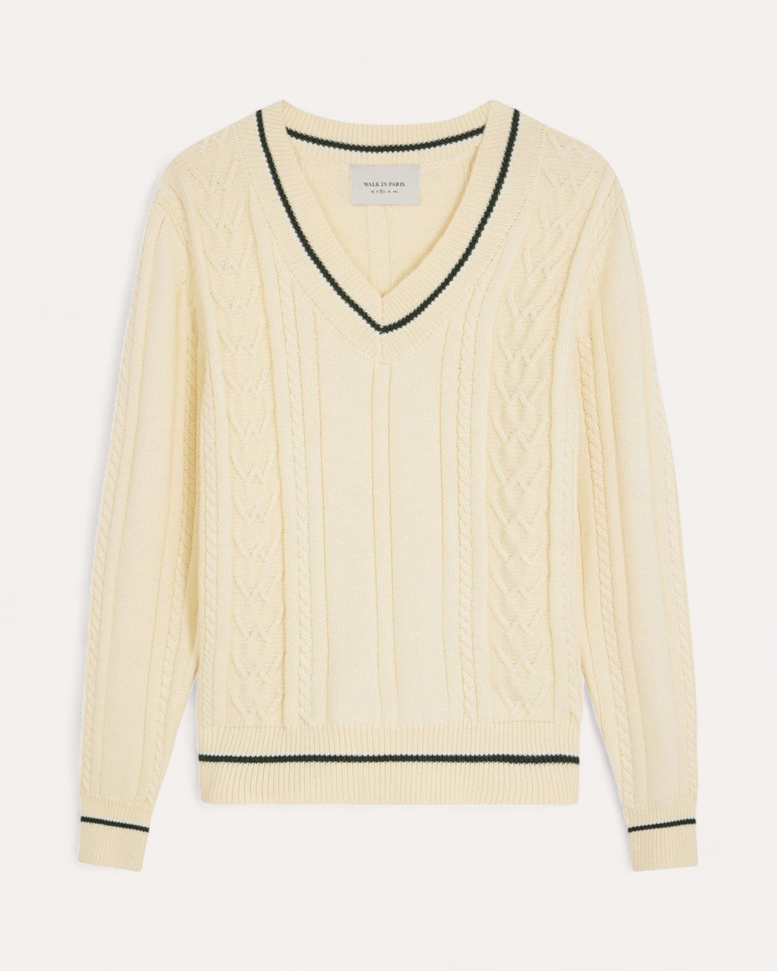 Pull en maille beige