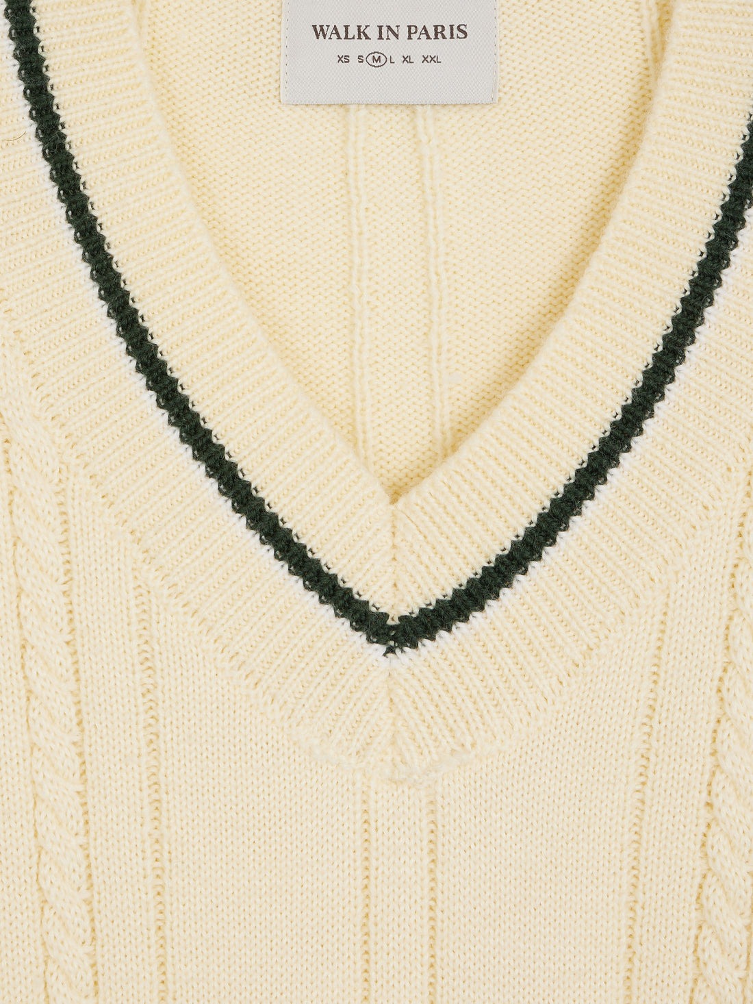Pull en maille beige