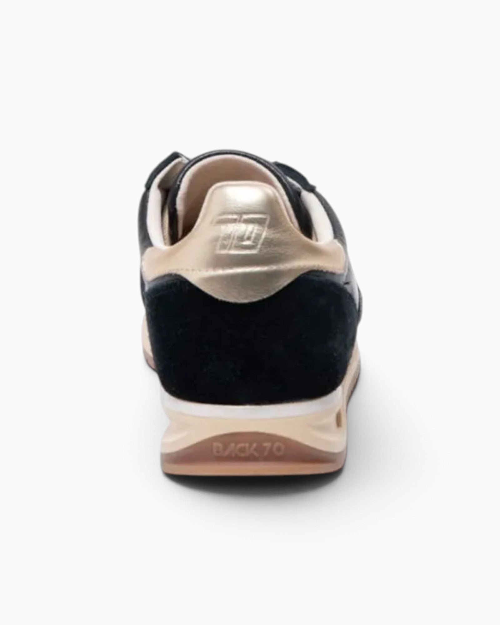 Back70 Jogger Black Leather Sponge Suede