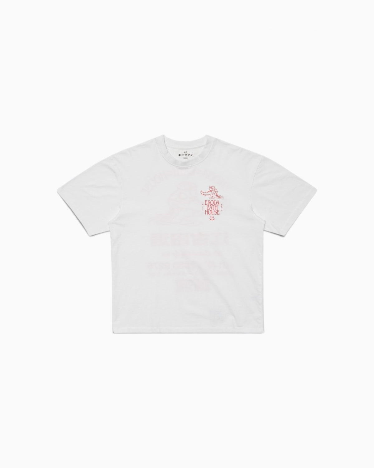 Edwin - Ekoda bath house white garment tee