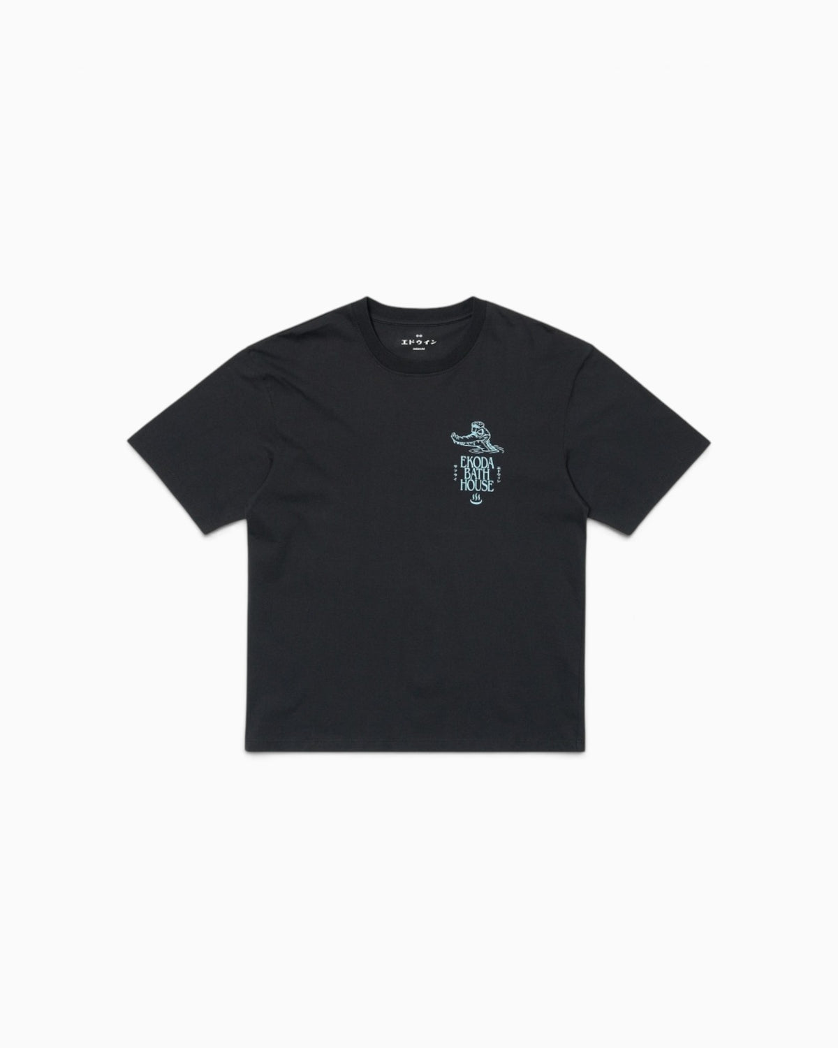 Edwin - Ekoda bath house black garment tee
