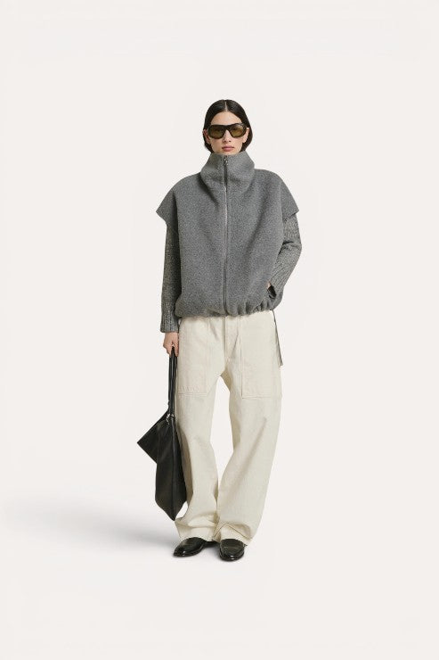 Blouson juno gris clair