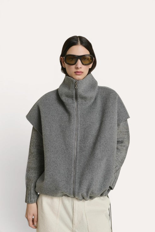 Blouson juno gris clair