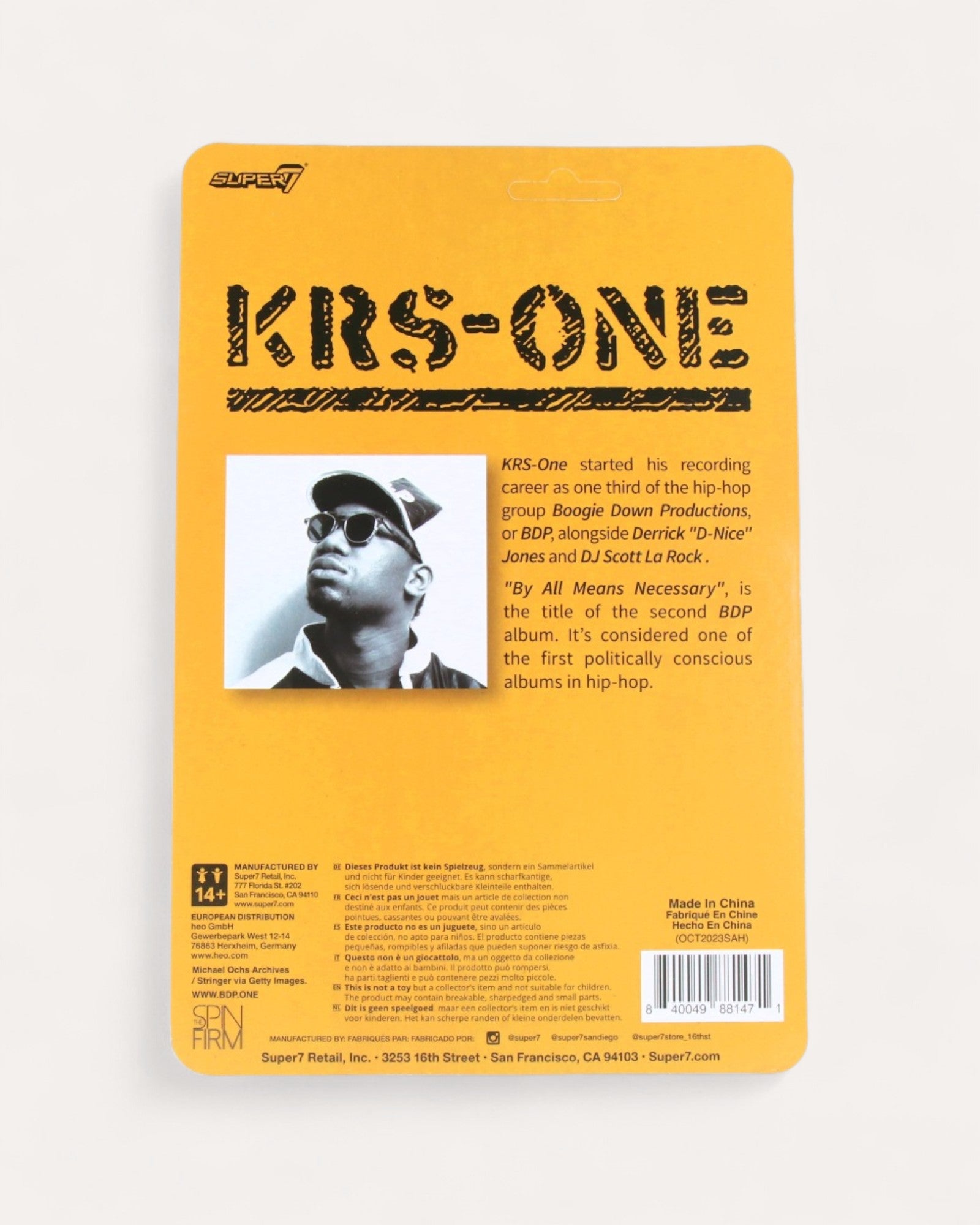 Artoyz KRS-One (By All Means Necessary BDP) - ReAction Figures Wave 1