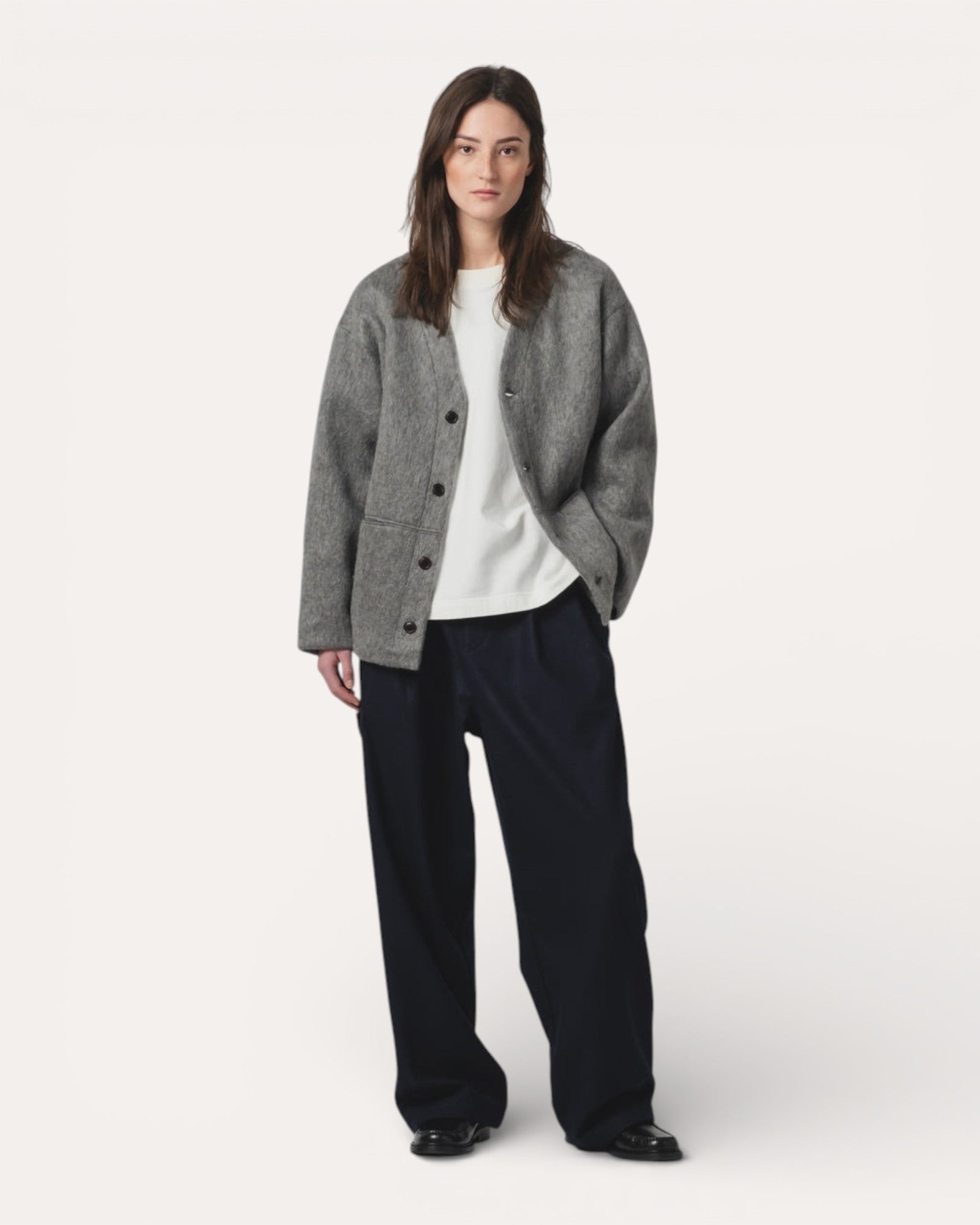 Girls Of Dust - Mohair Fleece Asphalt