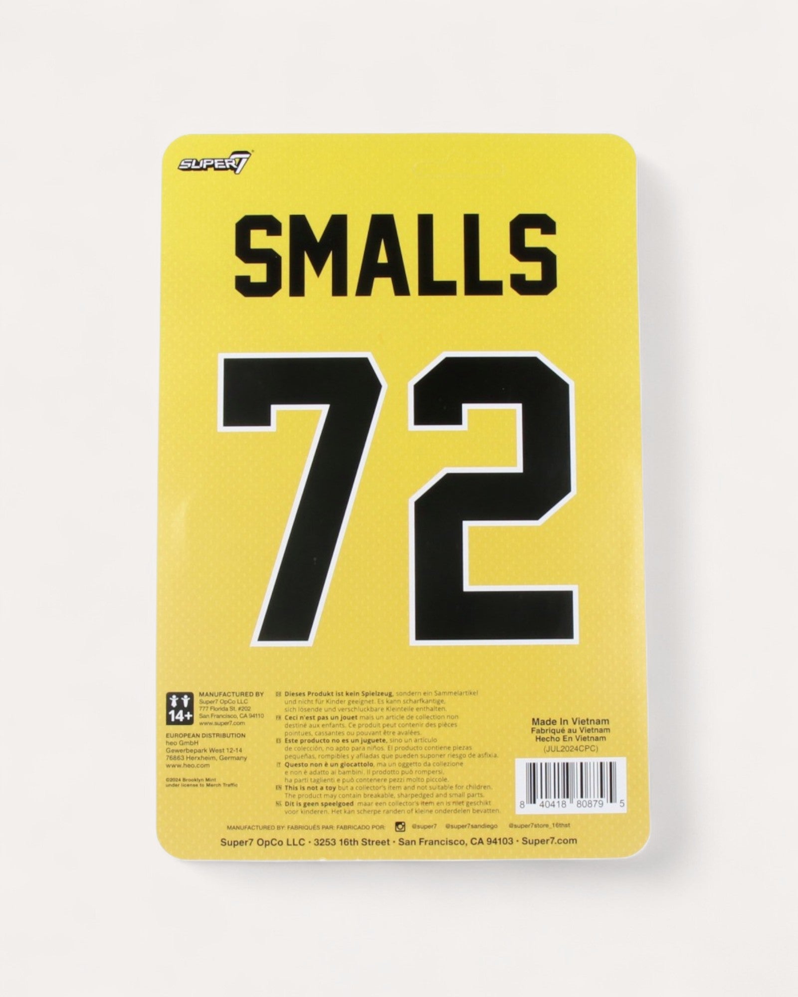 Artoyz Notorious B.I.G (Yellow Jersey) - ReAction Figures Wave 4