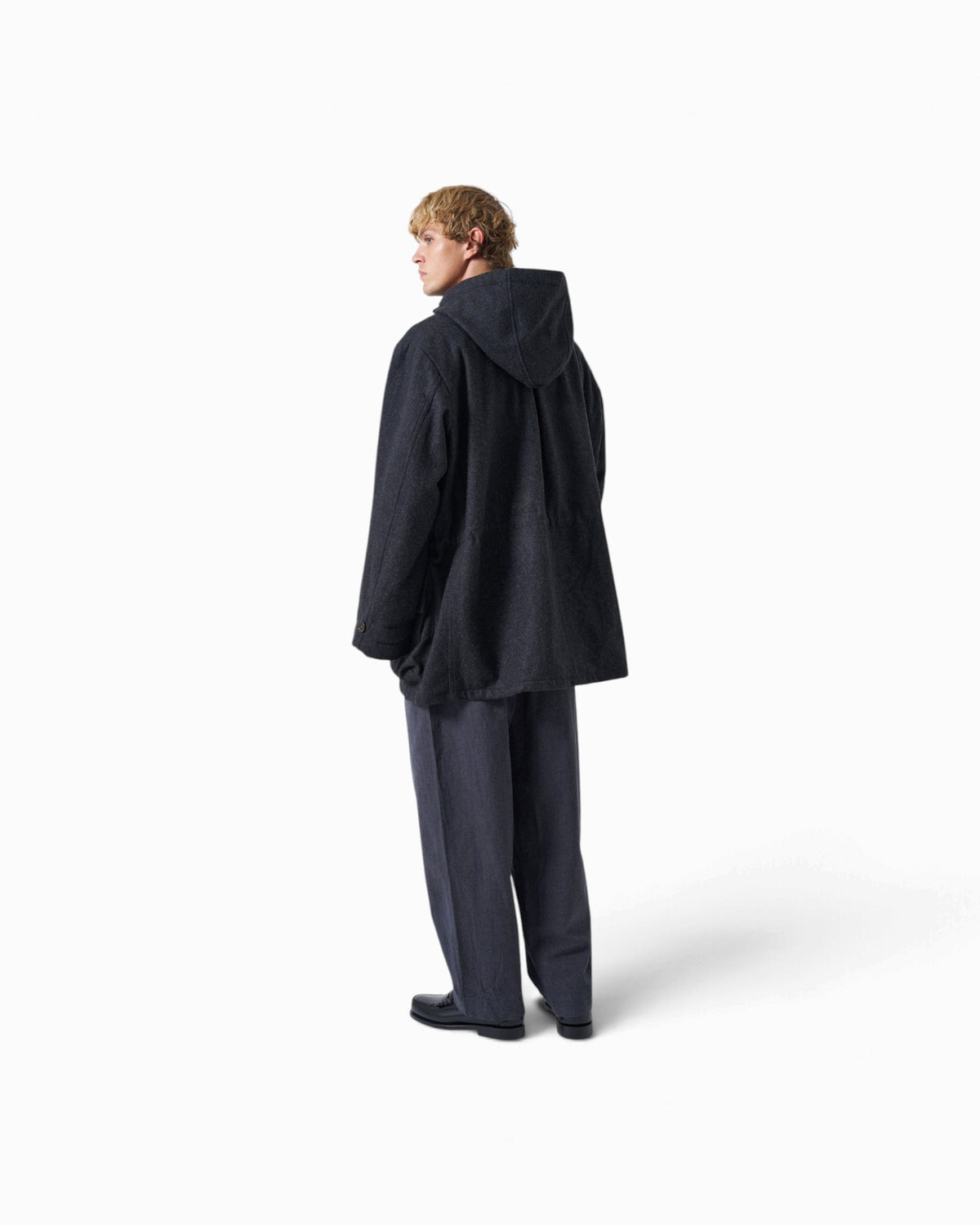 Universal Works - Boston Parka In Grey Marl Mowbray