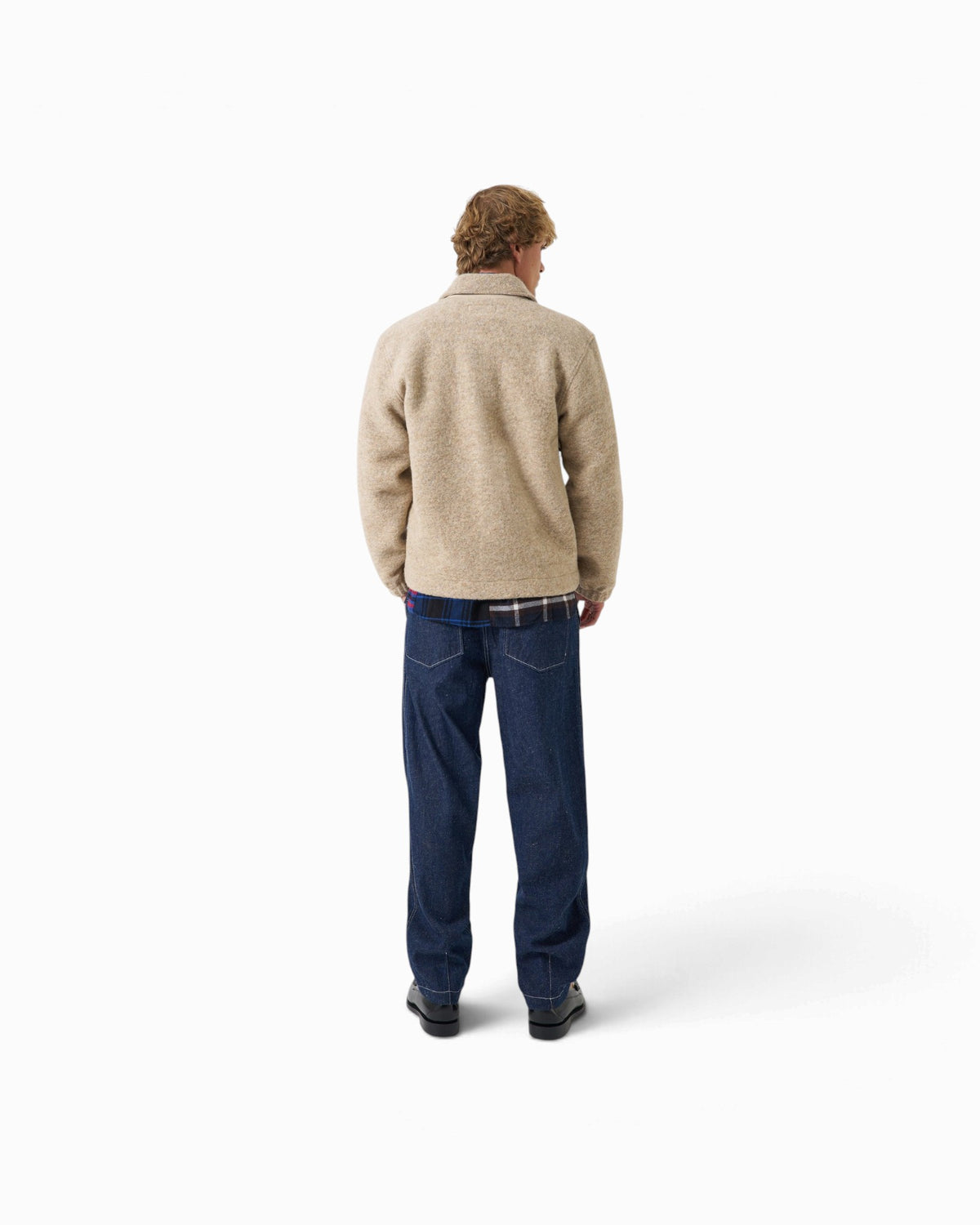 Universal Works - Rams Jacket In Fawn Wool Fleece