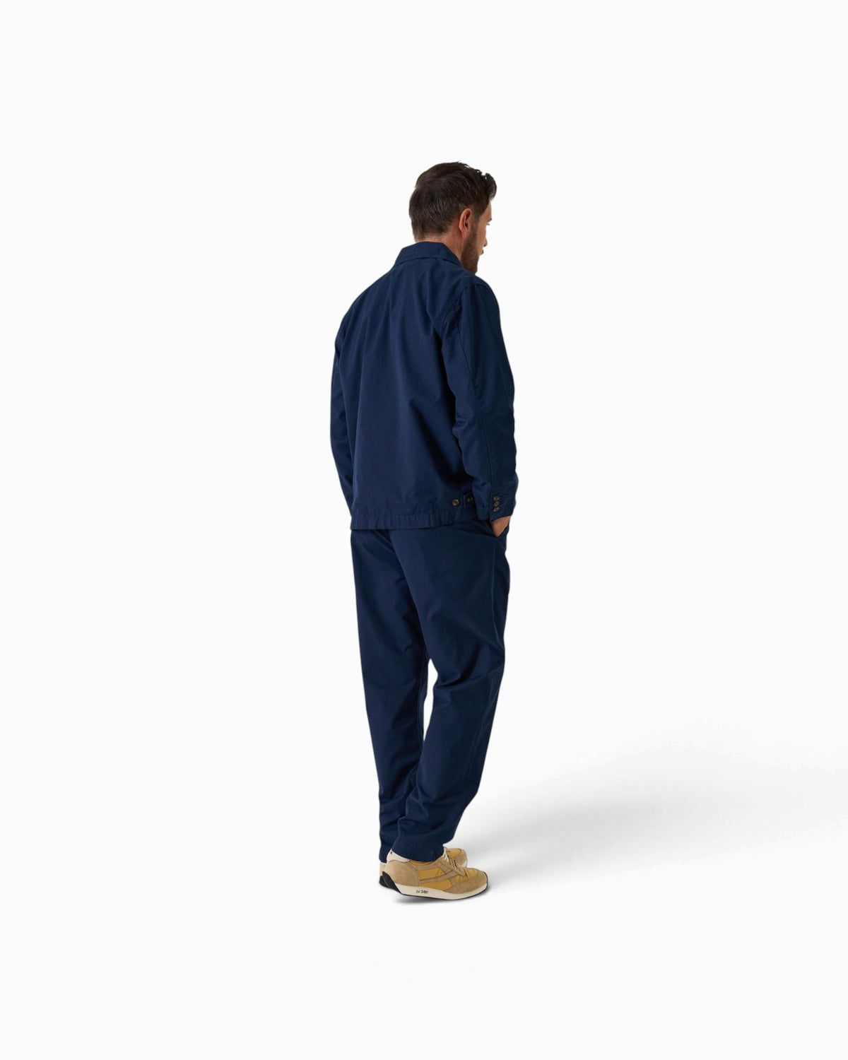 Universal Works - Warmus Jacket In Navy Micro Canvas