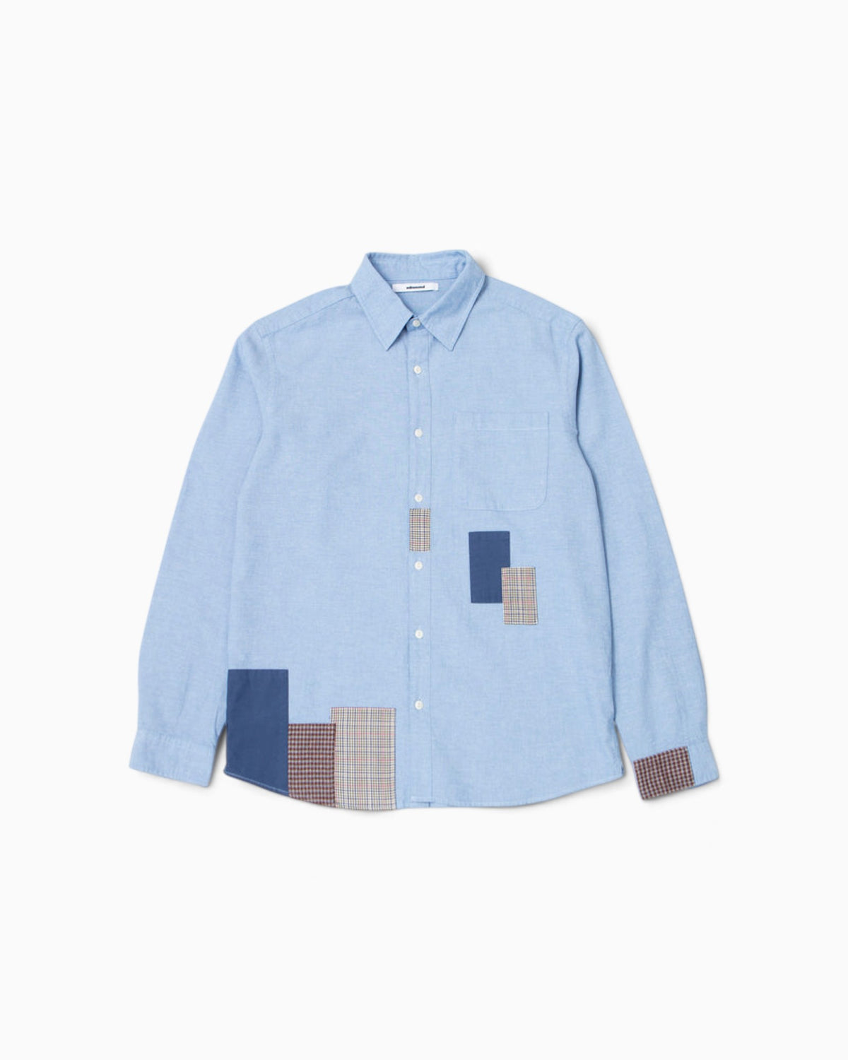 Edmmond Studios - Meet Grid Shirt In Plain Steel