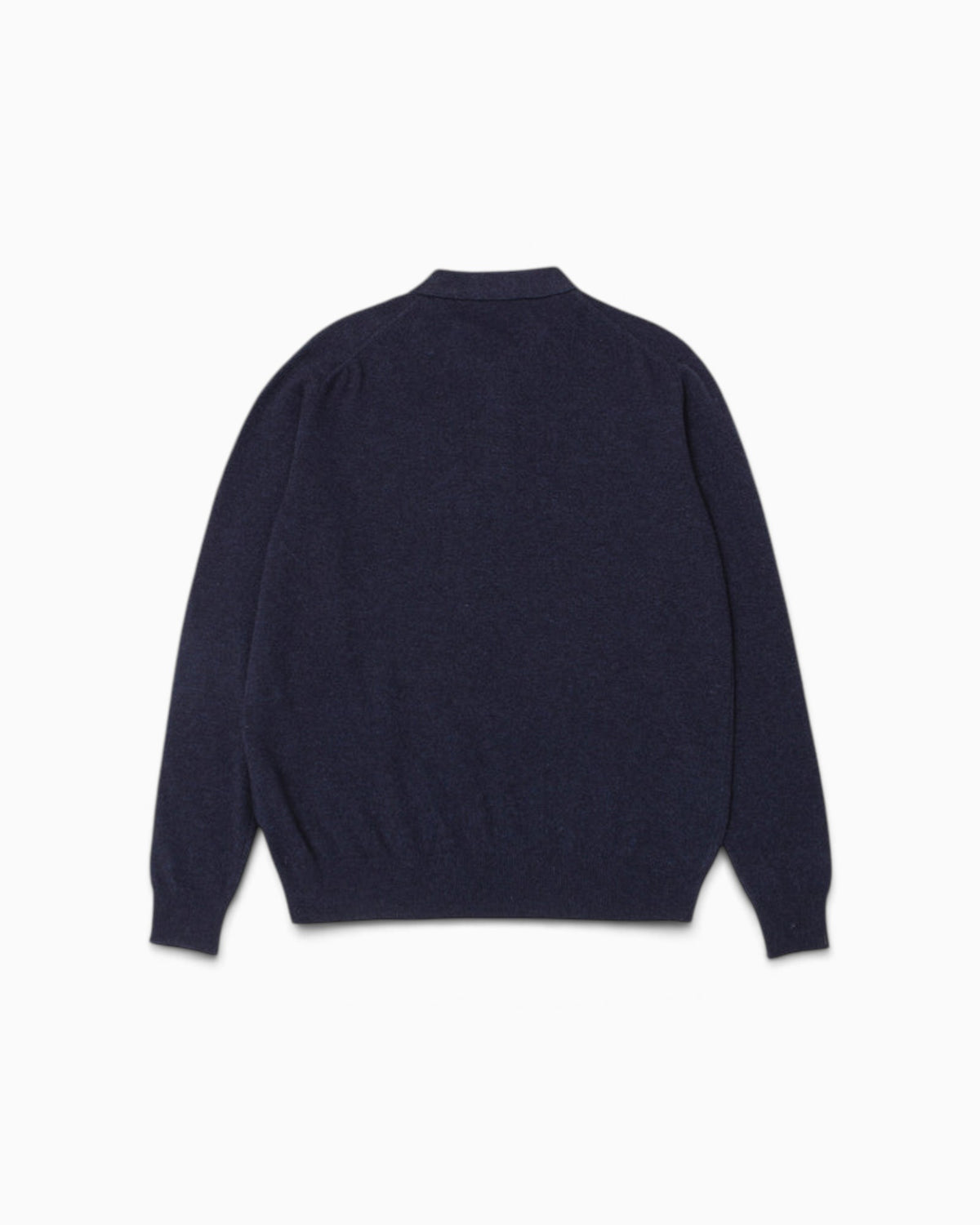 Edmmond Studios - Wool Polo In Plain Navy