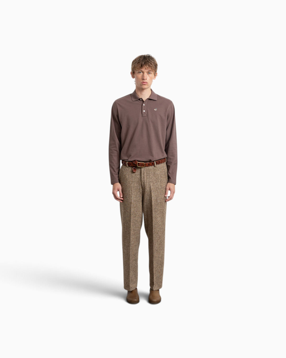 Edmmond Studios - Freddy Pant In Plain Chocolate