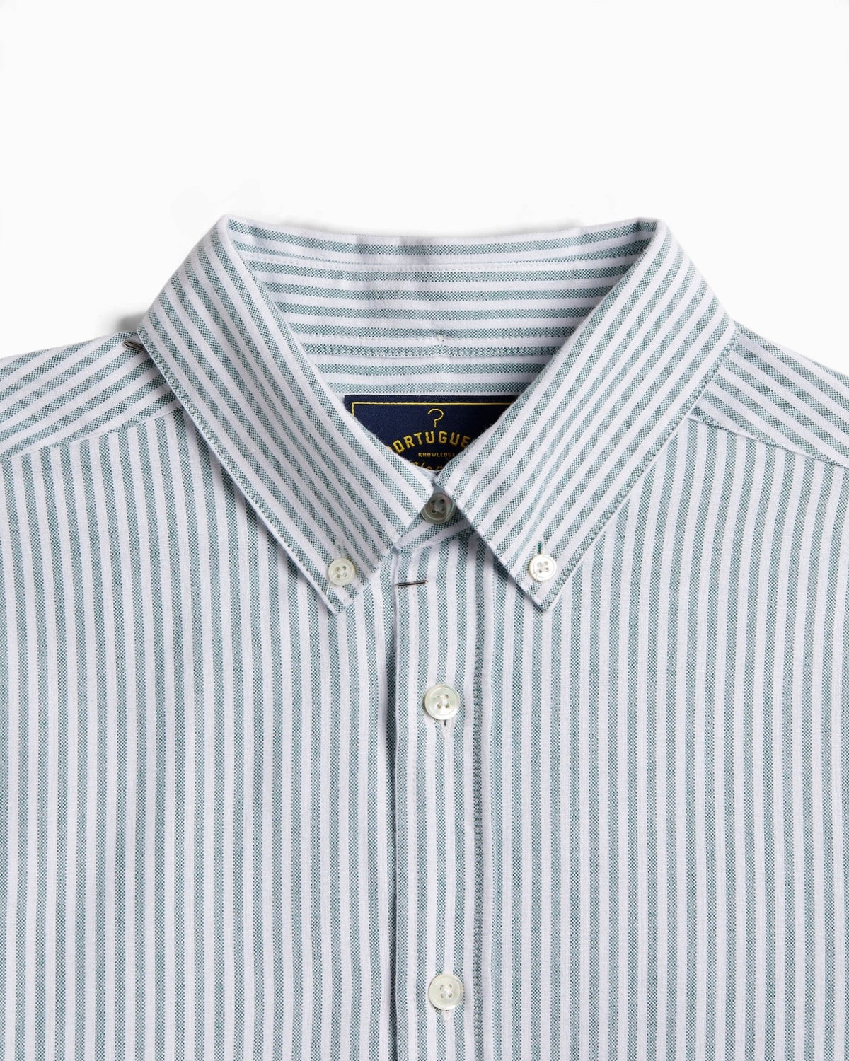 Portuguese Flannel - Oxford strpd green