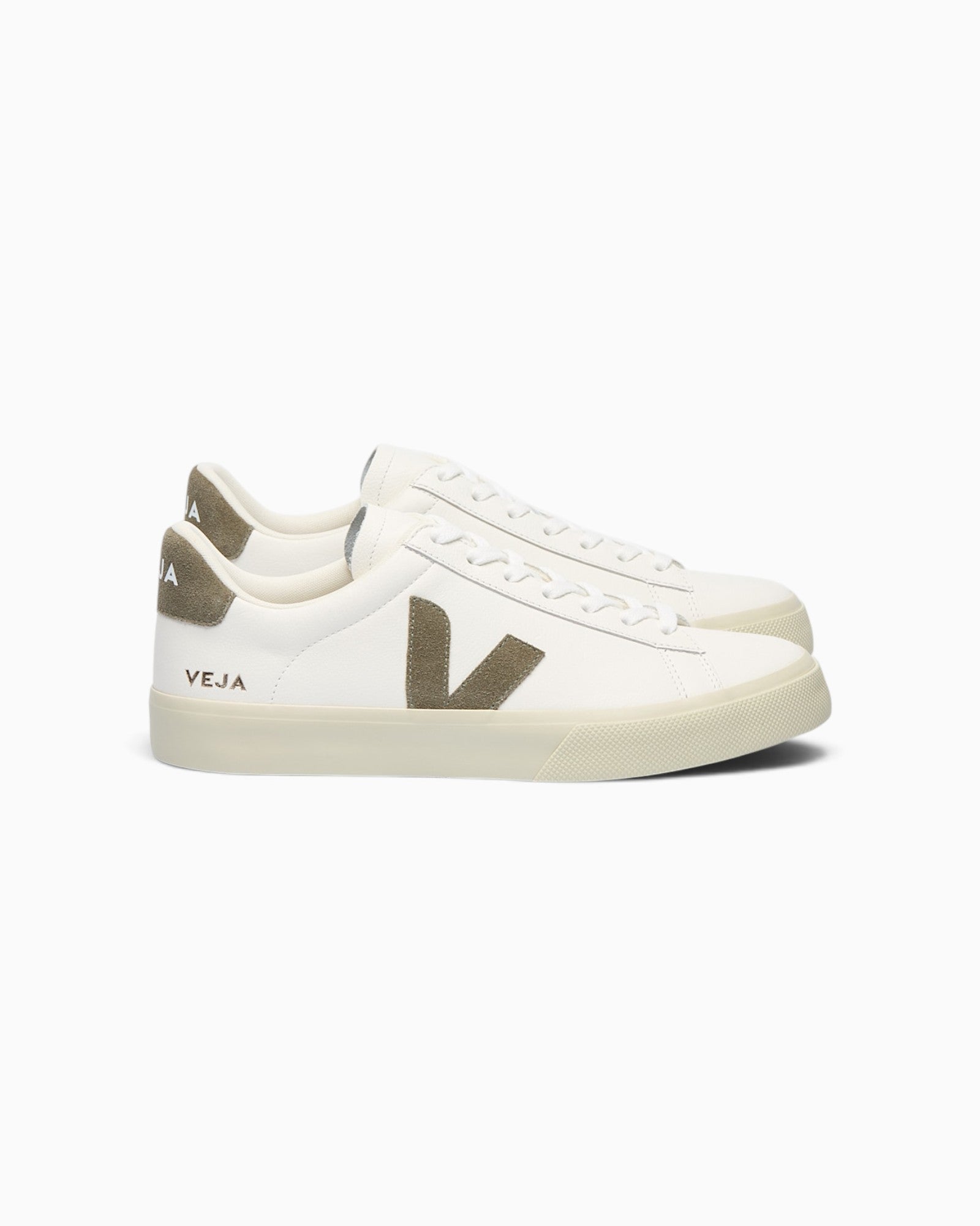 Veja Campo Leather White Kaki