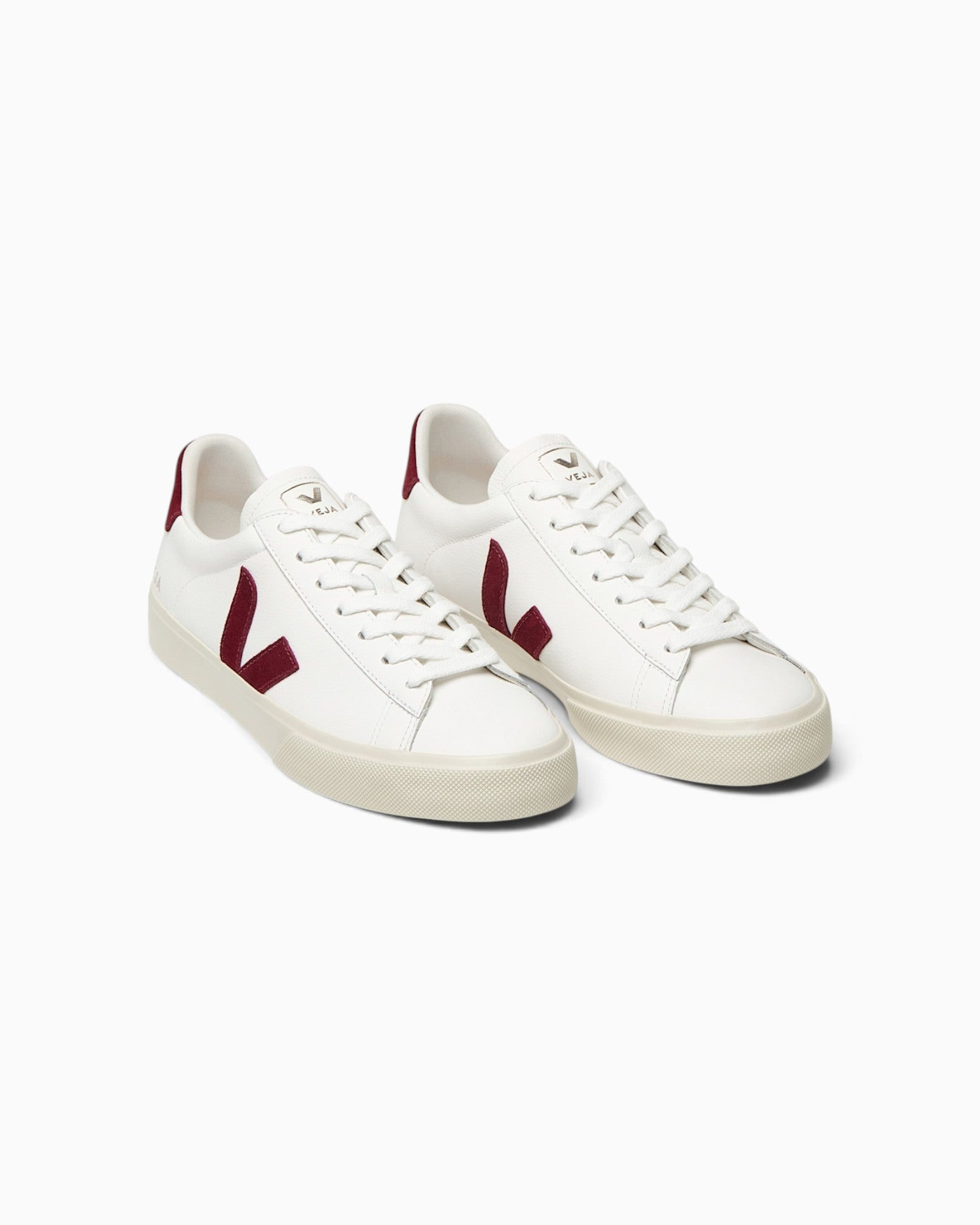 Veja Campo Leather White Grenat