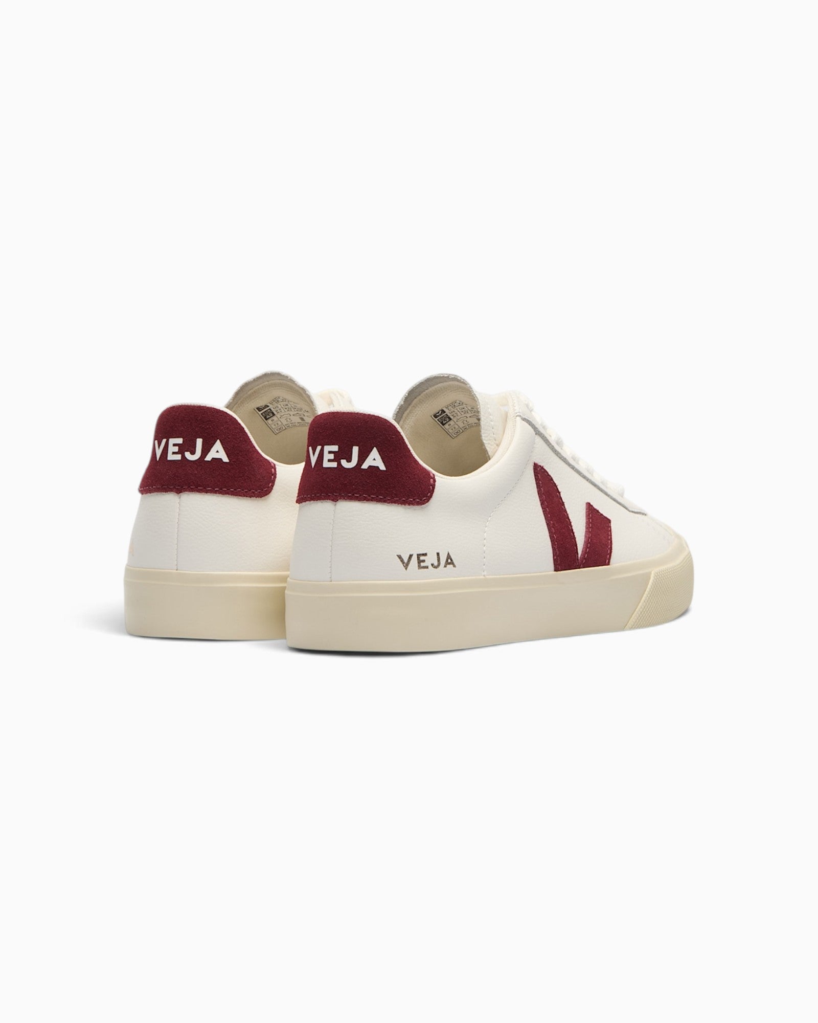 Veja Campo Leather White Grenat