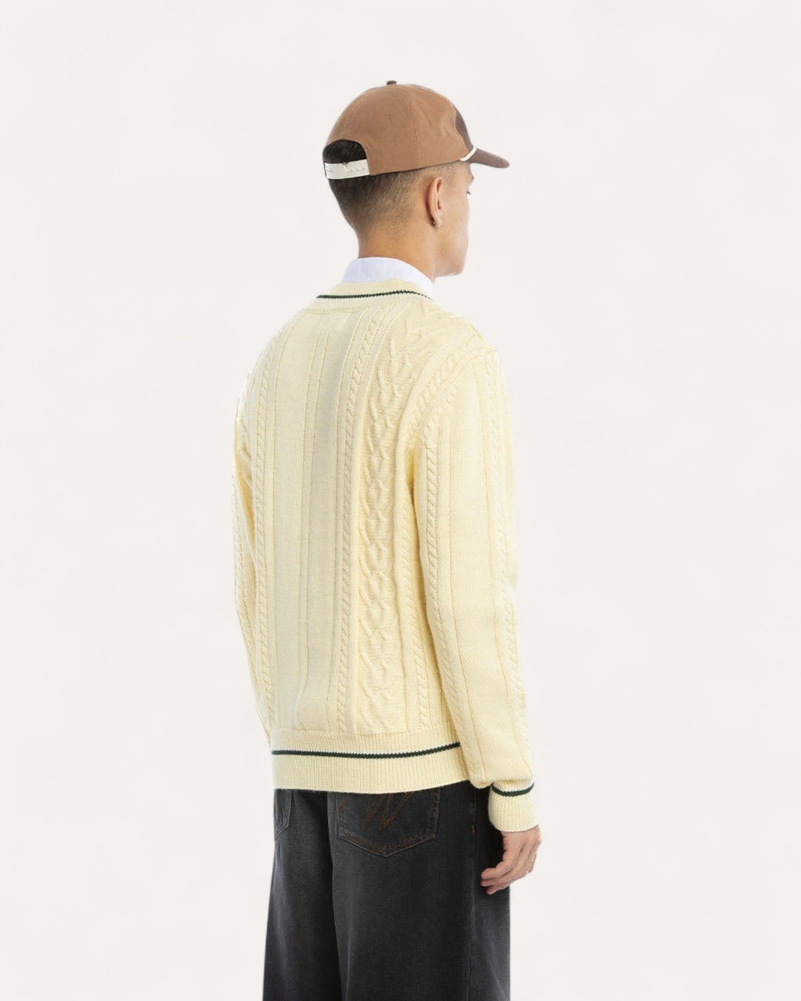 Pull en maille beige